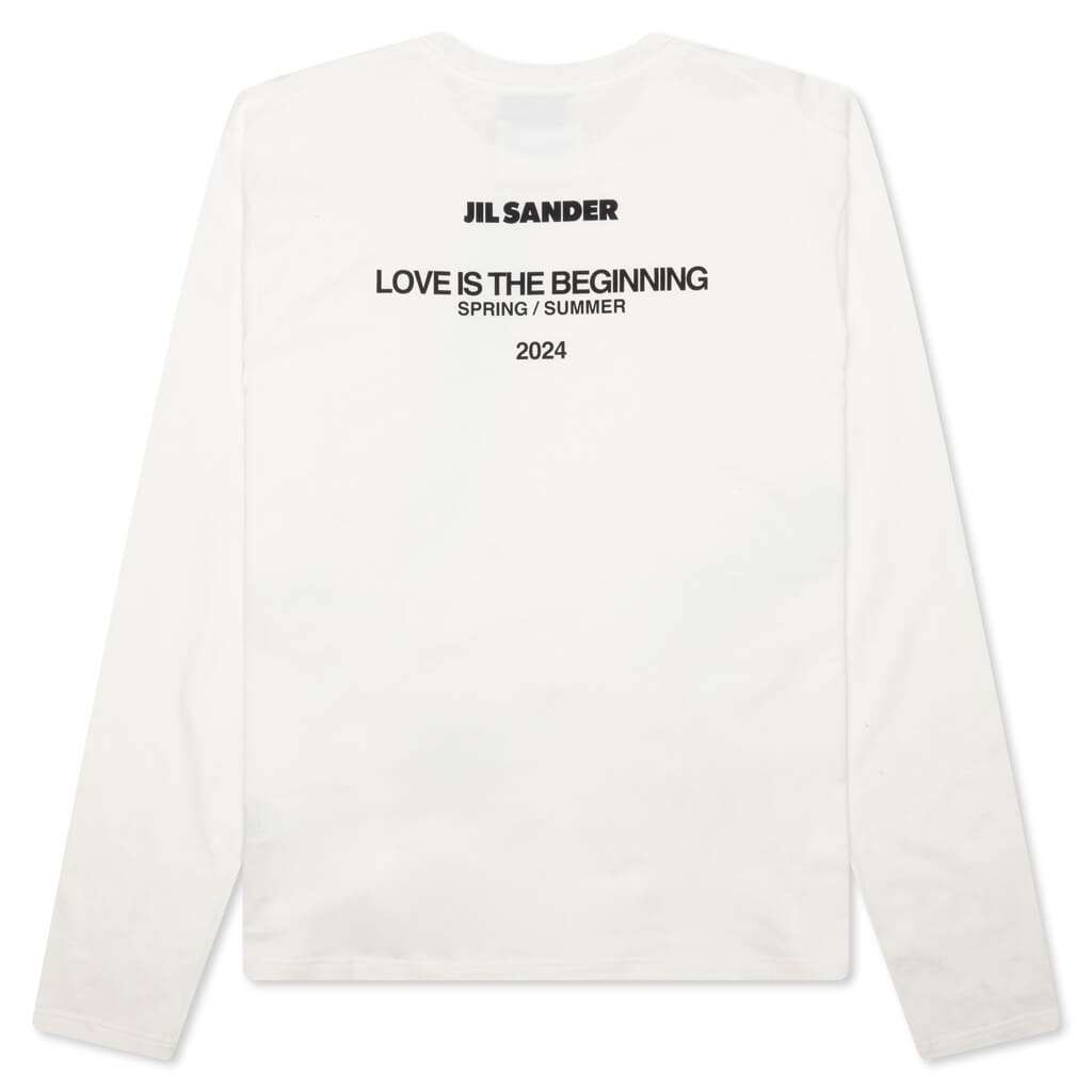 Love is The Beginning Crewneck T-Shirt - Coconut