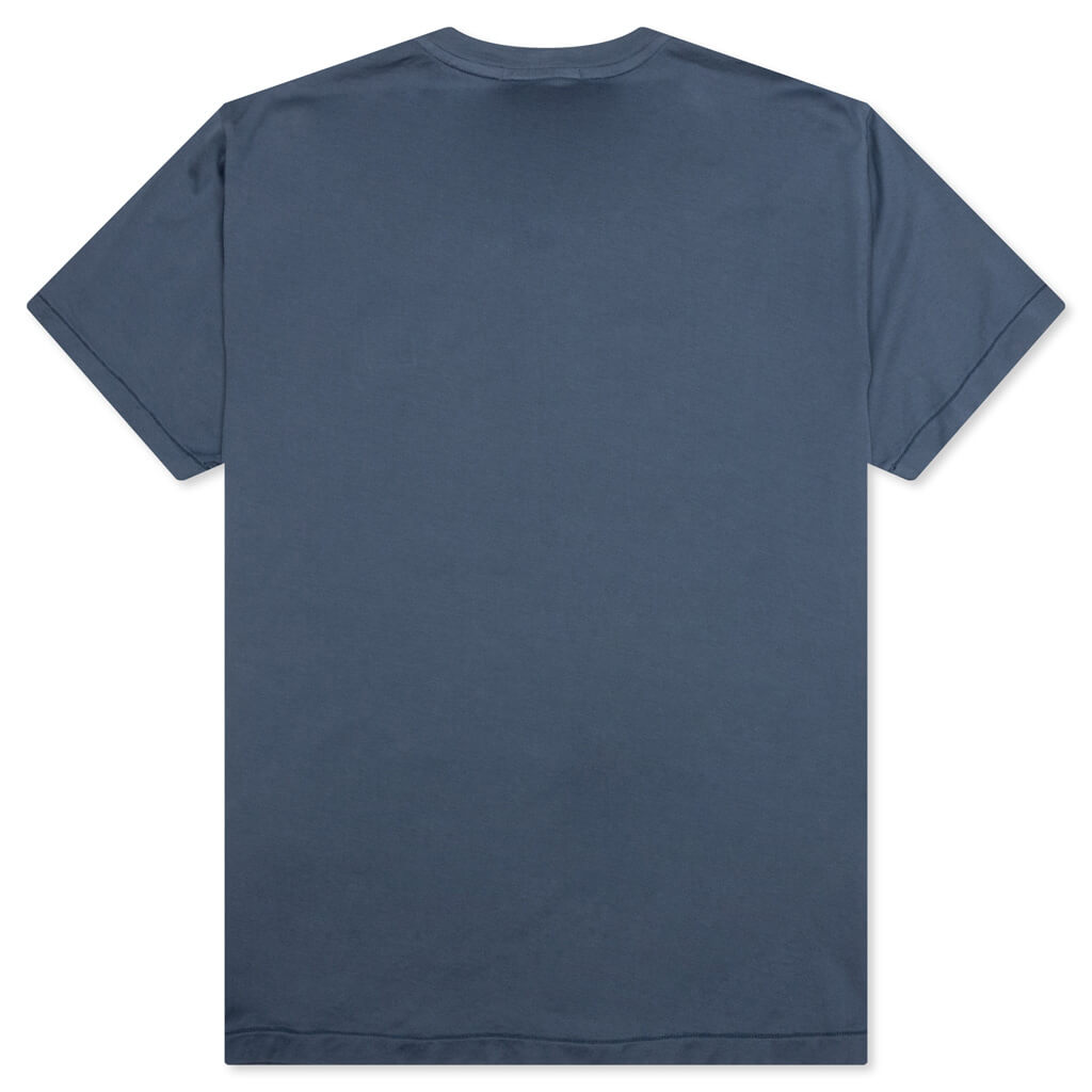Compass Patch Logo S/S T-Shirt - Avio Blue