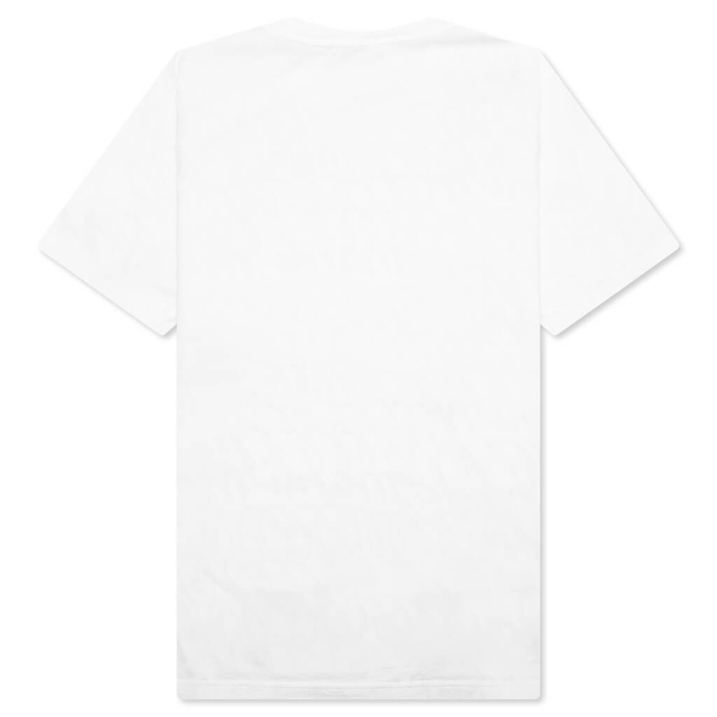Scribble Motif T-Shirt - Lily White