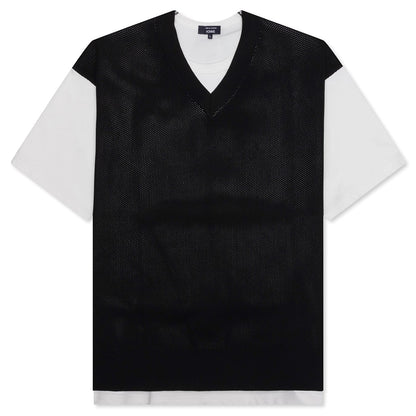 Cotton Jersey x Polyester T-Shirt - White