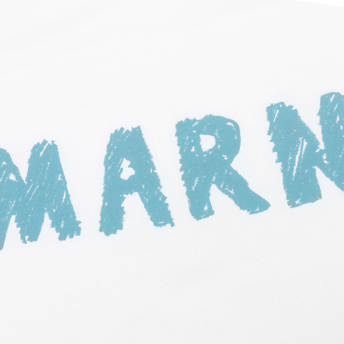 Scribble Logo Cotton T-Shirt - Lily White