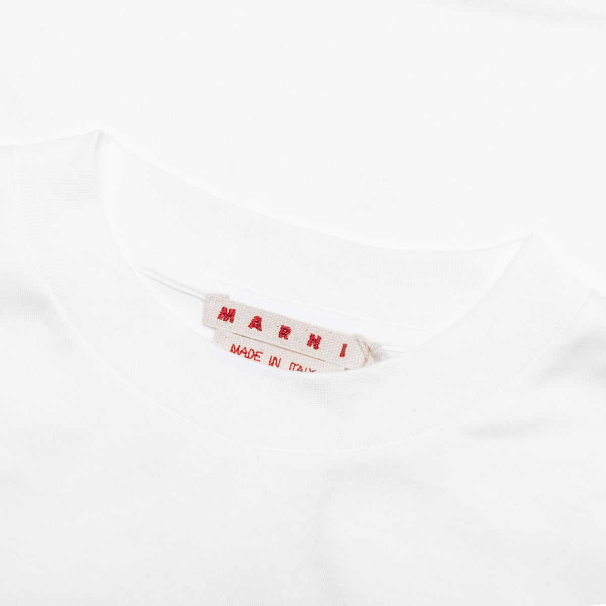 Scribble Logo Cotton T-Shirt - Lily White