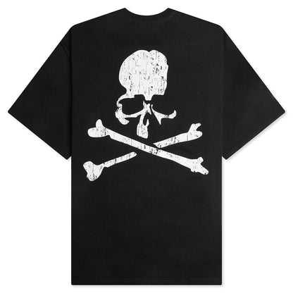 Boxy Logo Knit T-Shirt - Black