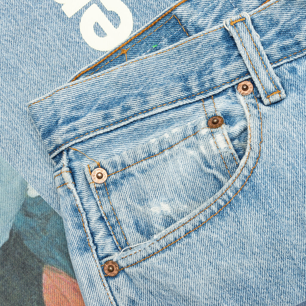 Tabloid Denim Pants - Indigo