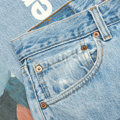 Tabloid Denim Pants - Indigo