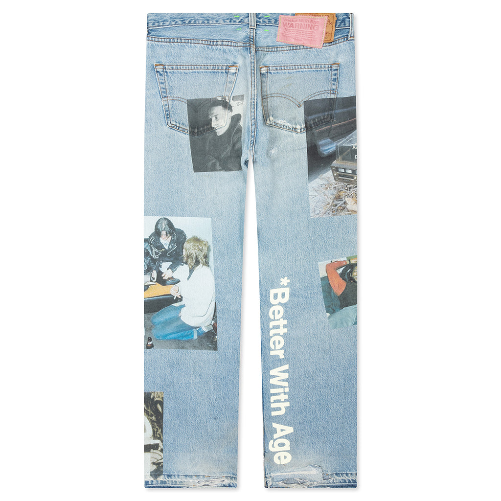 Tabloid Denim Pants - Indigo