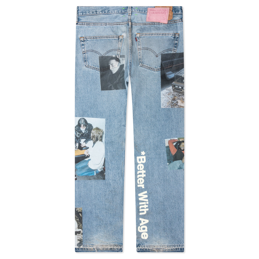 Tabloid Denim Pants - Indigo