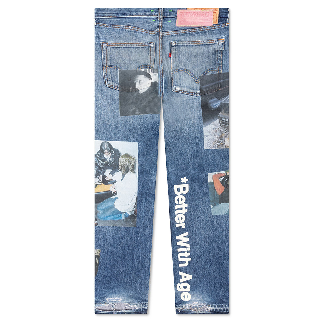 Tabloid Denim Pants - Indigo