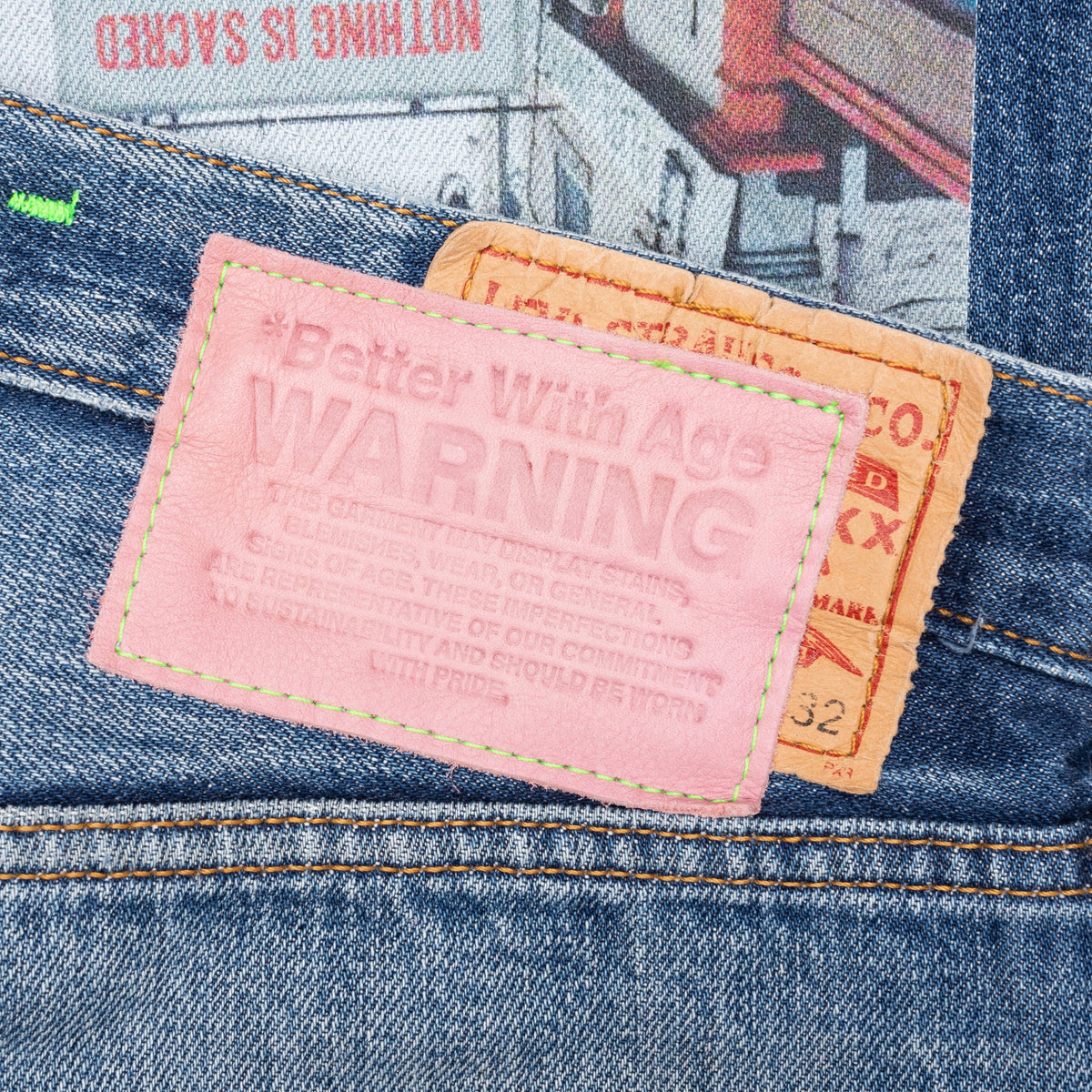Tabloid Denim Pants - Indigo
