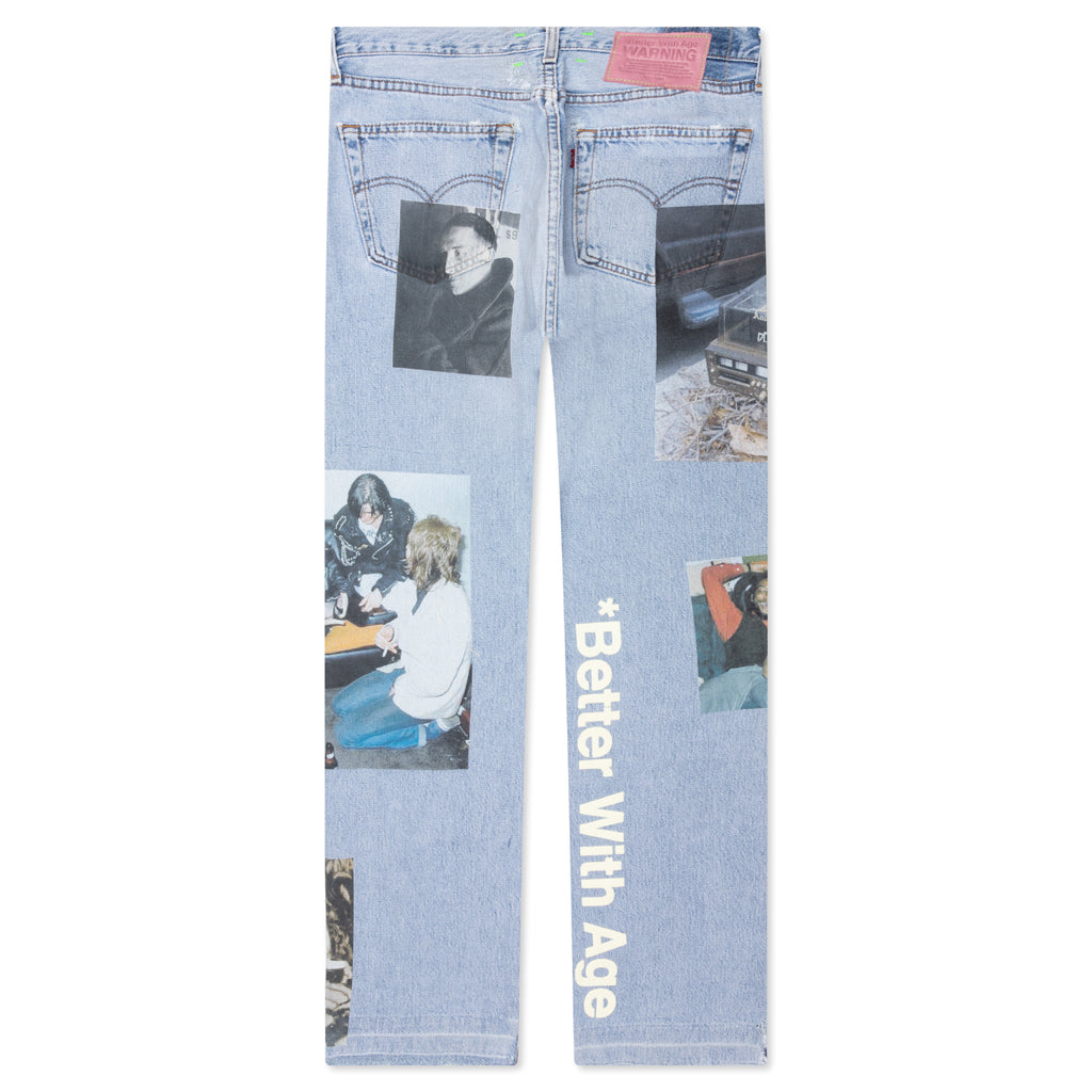 Tabloid Denim Pants - Indigo