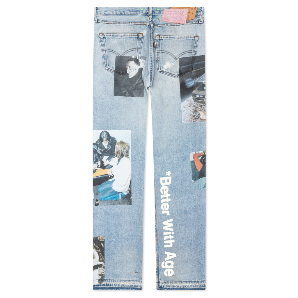 Tabloid Denim Pants - Indigo