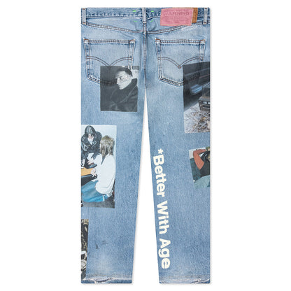 Tabloid Denim Pants - Indigo