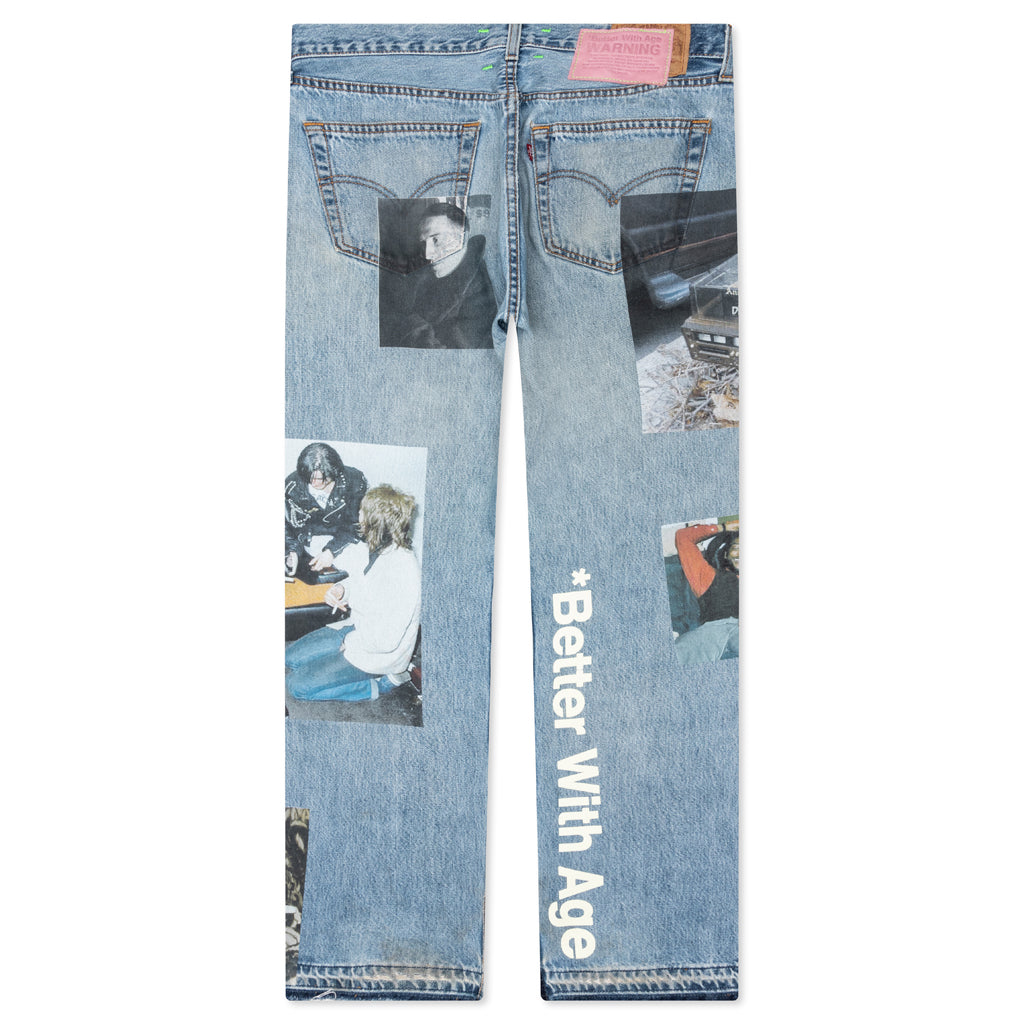 Tabloid Denim Pants - Indigo