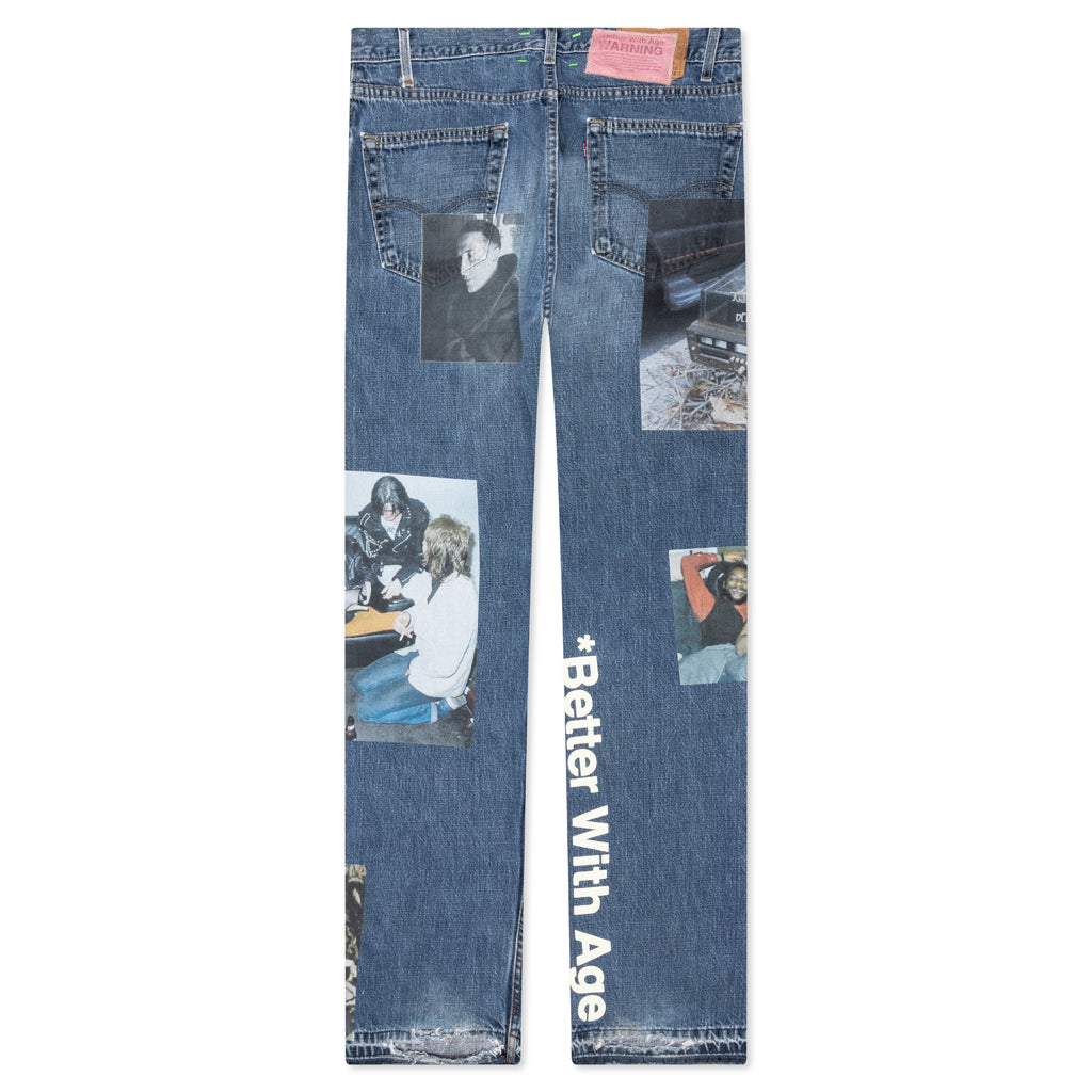 Tabloid Denim Pants - Indigo