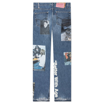 Tabloid Denim Pants - Indigo