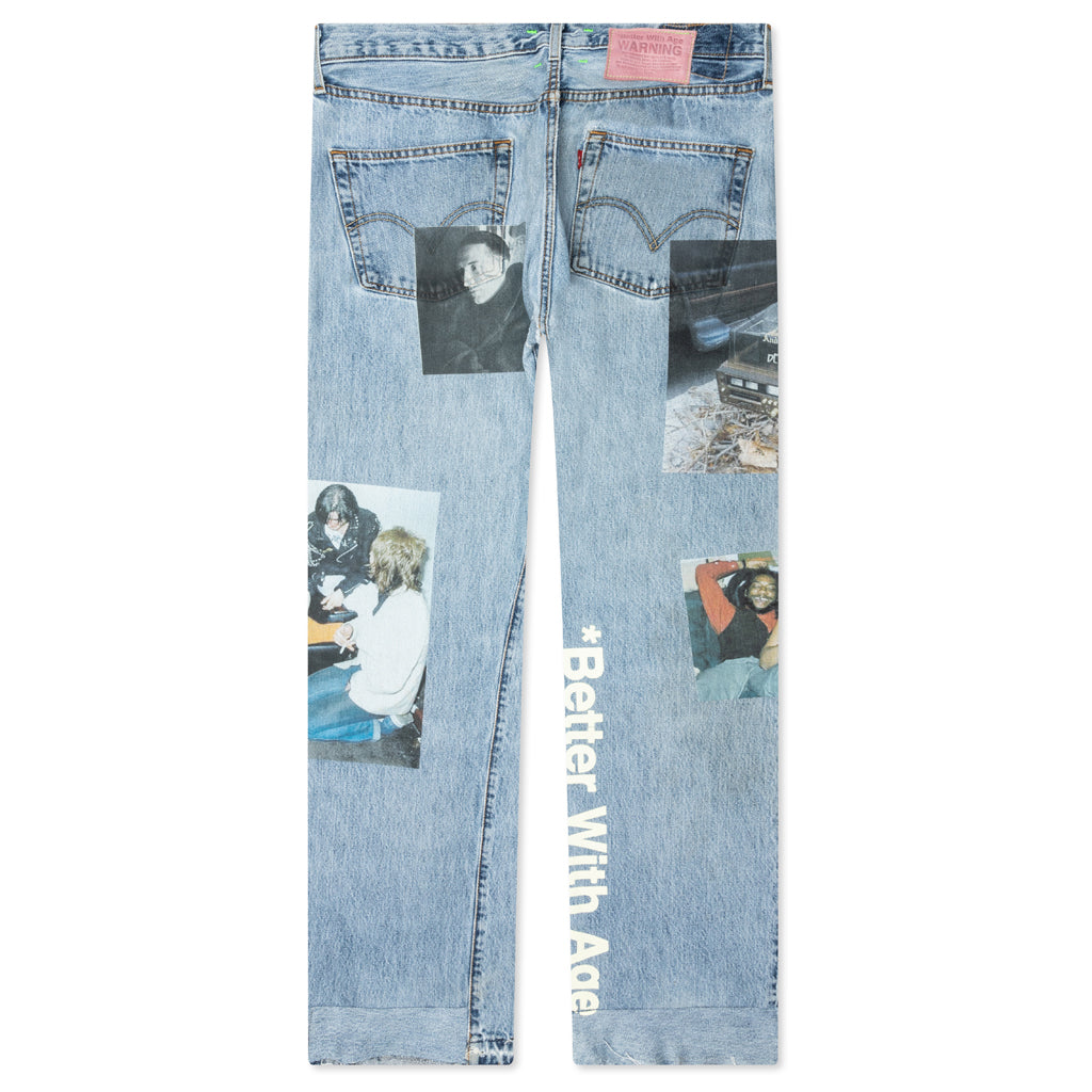 Tabloid Denim Pants - Indigo