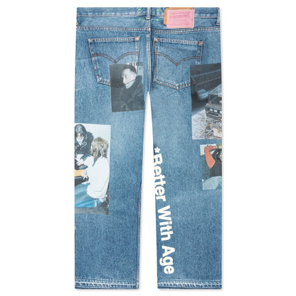 Tabloid Denim Pants - Indigo