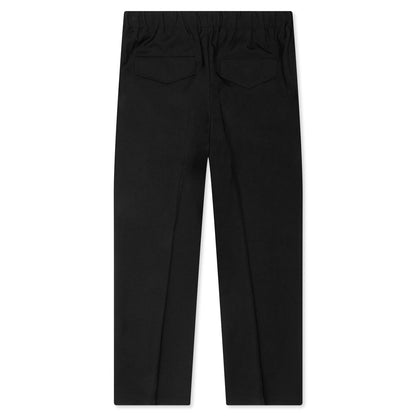 Sharp Gabardine Wool Trouser - Black