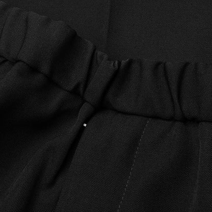Sharp Gabardine Wool Trouser - Black