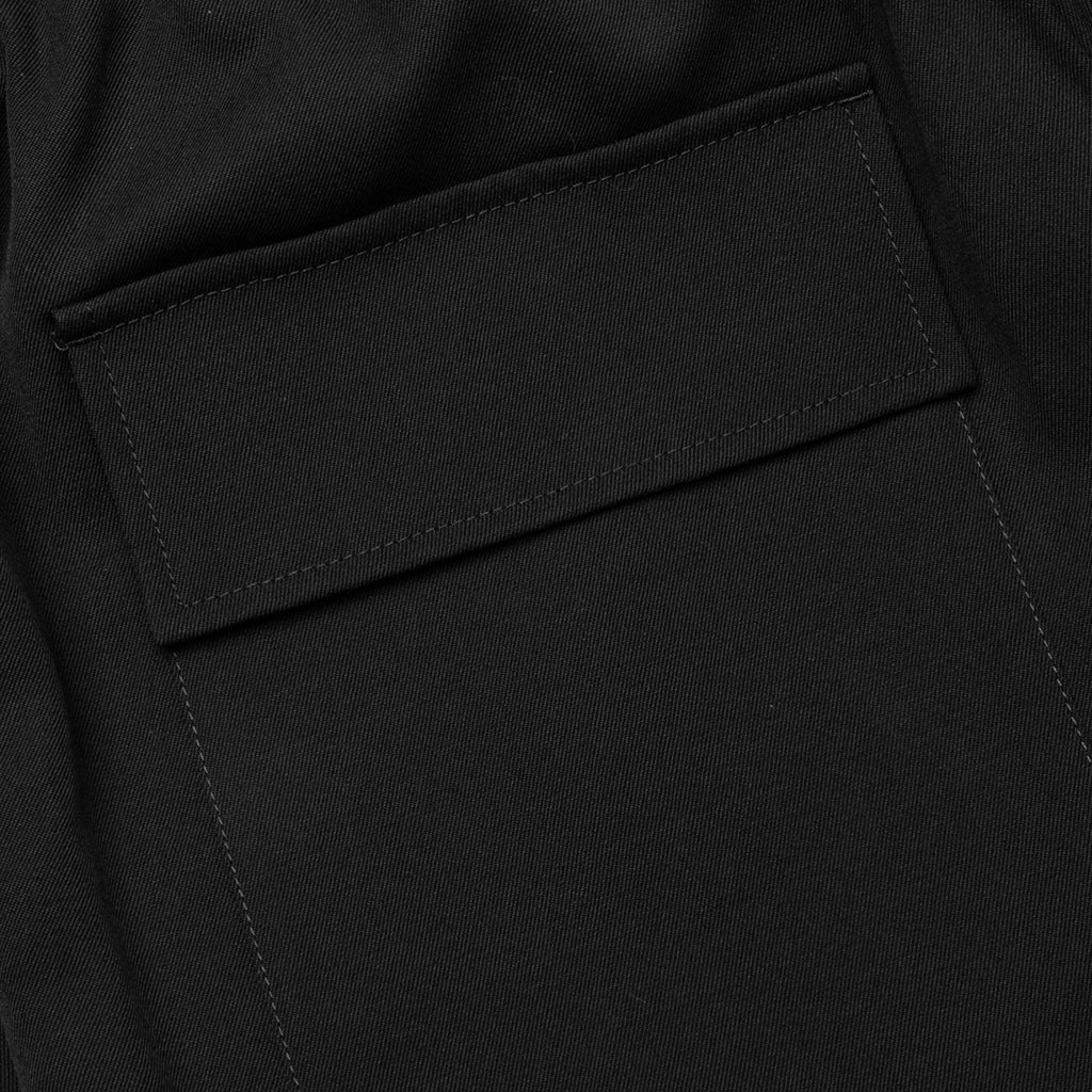 Sharp Gabardine Wool Trouser - Black
