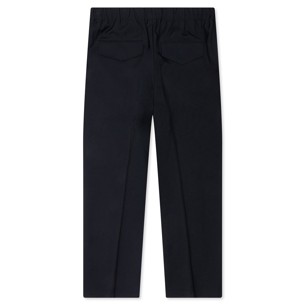 Gabardine Wool Trousers - Navy
