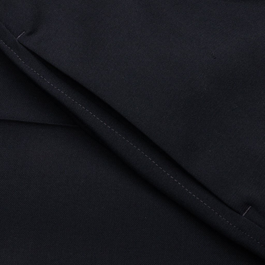 Gabardine Wool Trousers - Navy