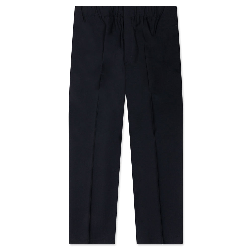 Gabardine Wool Trousers - Navy