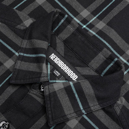 Tartan Check Shirt LS - Black