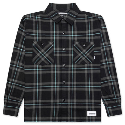 Tartan Check Shirt LS - Black