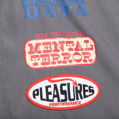 Terror Button Up Shirt - Grey