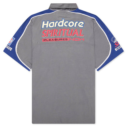 Terror Button Up Shirt - Grey