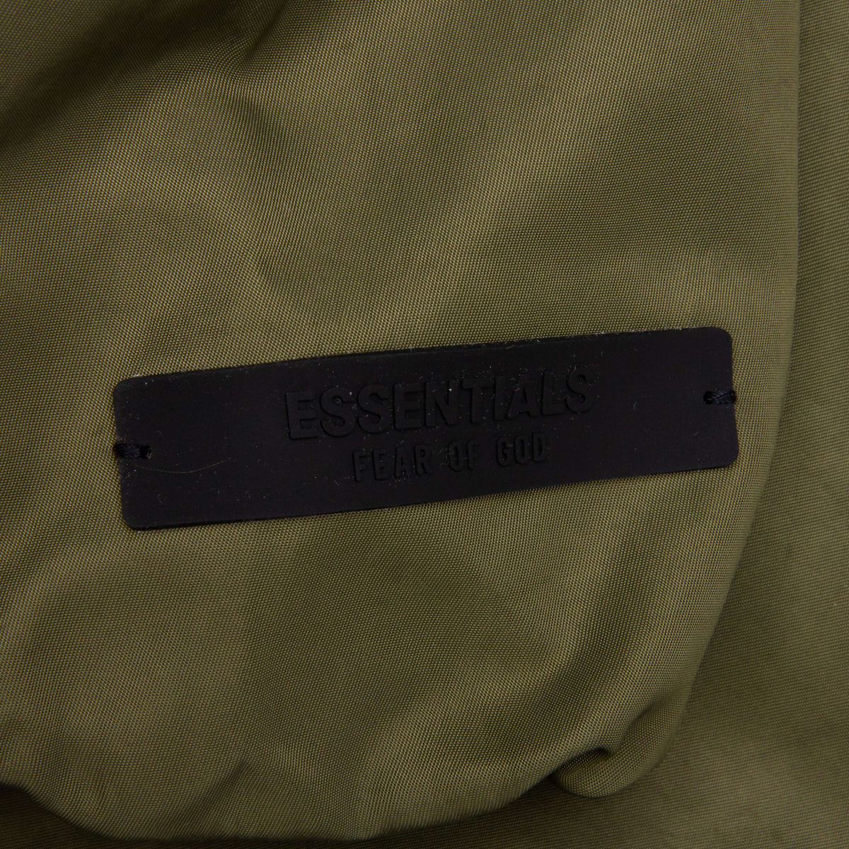 Textured Nylon Hooded Coaches Jacket - Military