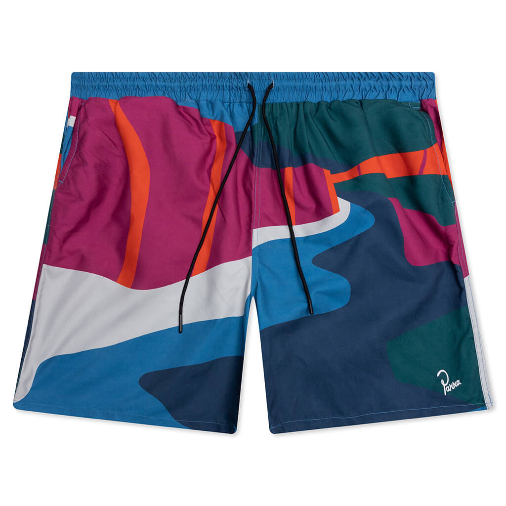 The Festival Fence Swim Shorts - Blue