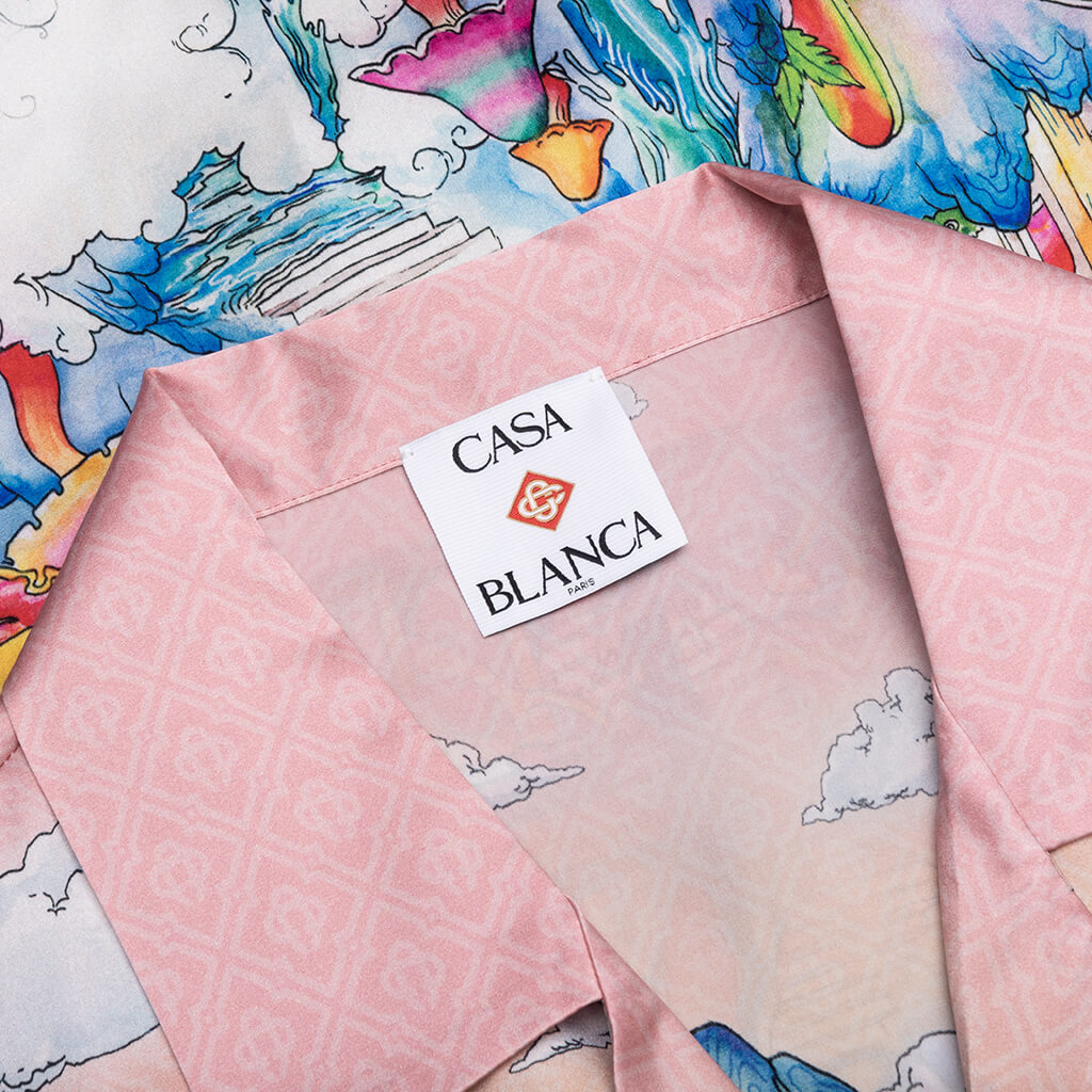 The Road To Knowledge S/S Cuban Collar Shirt - Multi