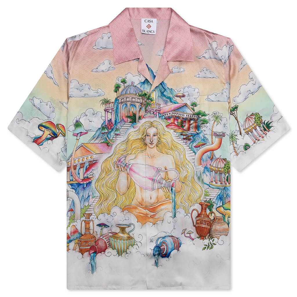 The Road To Knowledge S/S Cuban Collar Shirt - Multi
