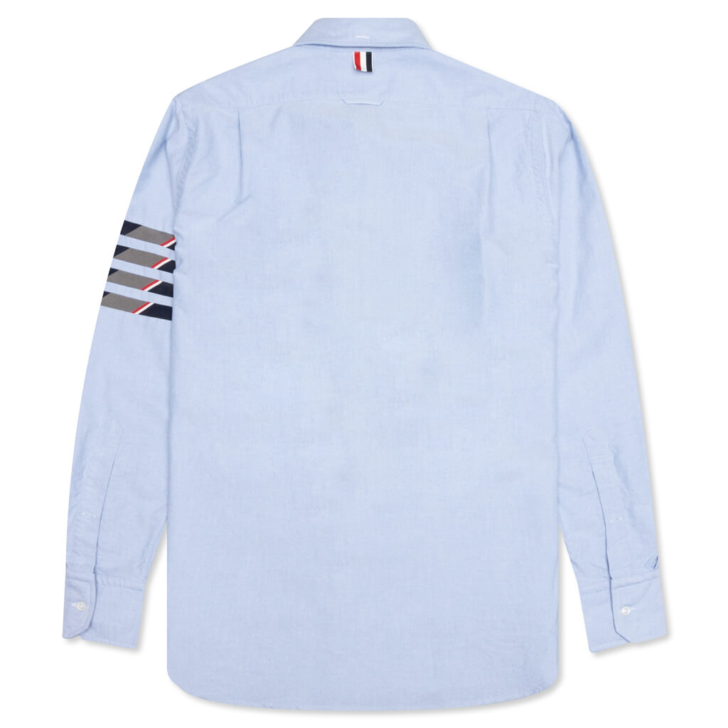 Thom Brown Seamed 4-Bar Oxford Straight Fit Shirt - Light Blue