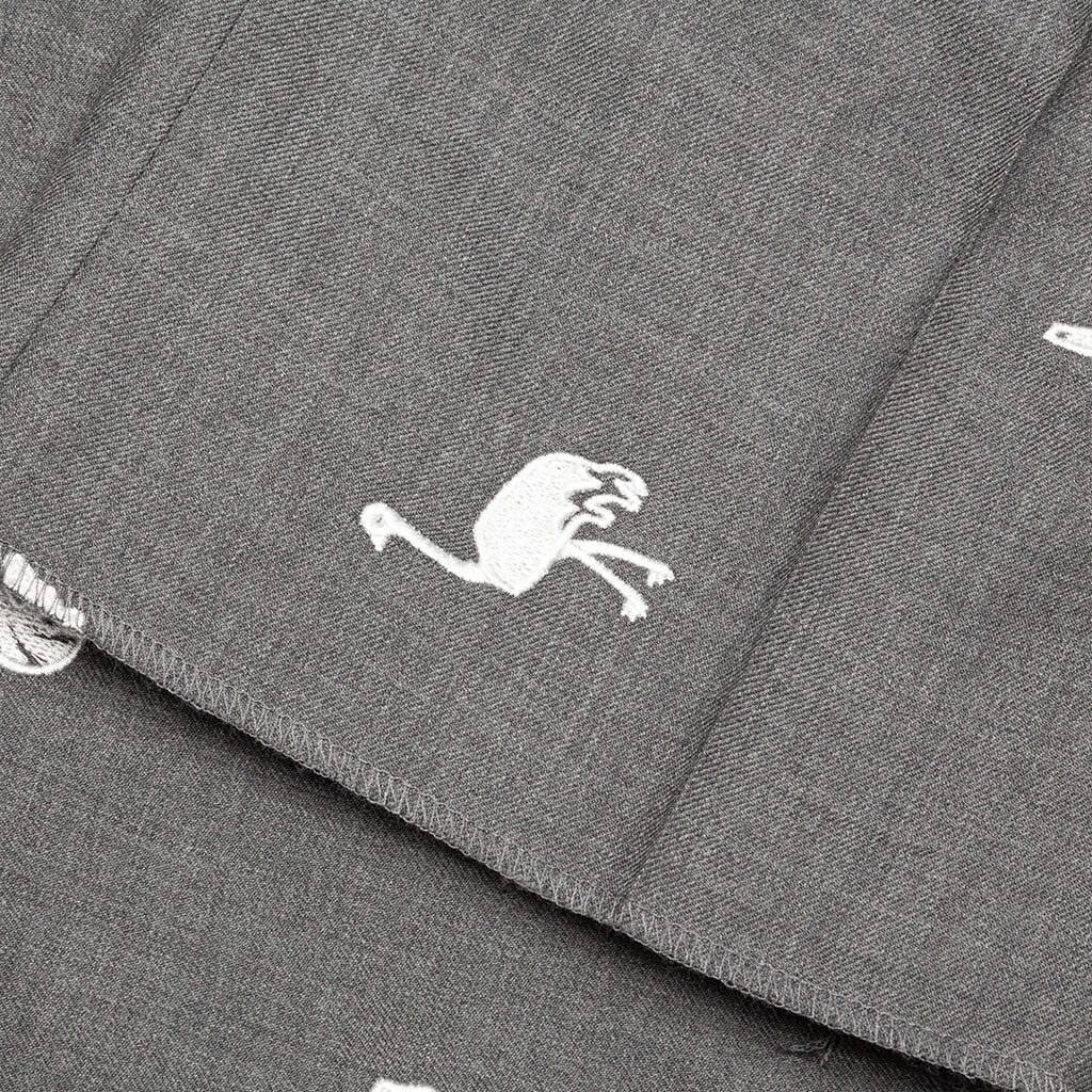 Classic Animal Backstrap Trouser - Medium Grey