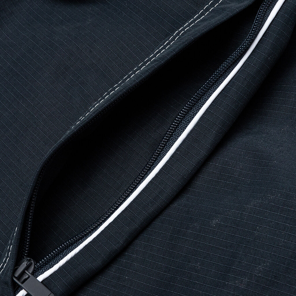 Contrast White Stitching Track Pants - Navy