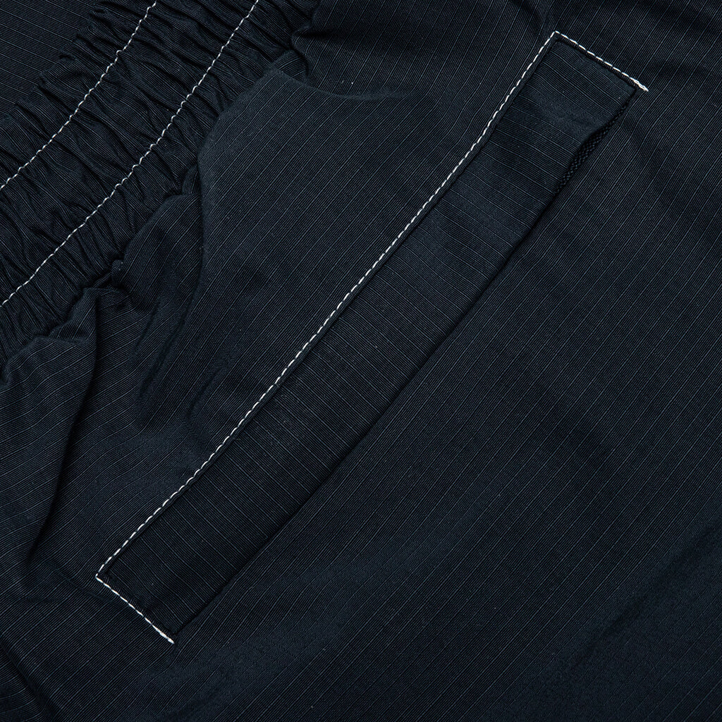 Contrast White Stitching Track Pants - Navy