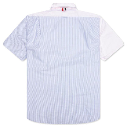Funmix Straight Fit Button Down S/S Shirt - Light Pink