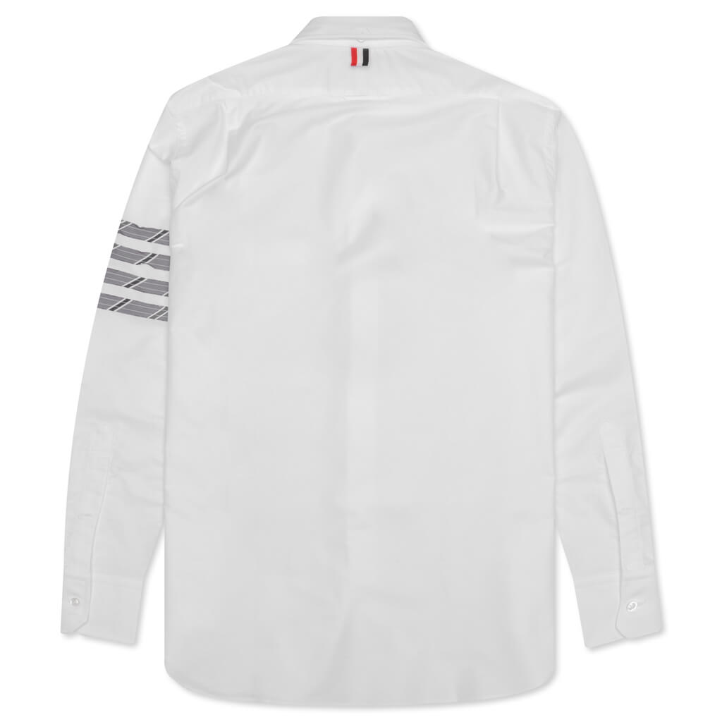 Oxford 4Bar Button Down L/S Shirt - Med Grey