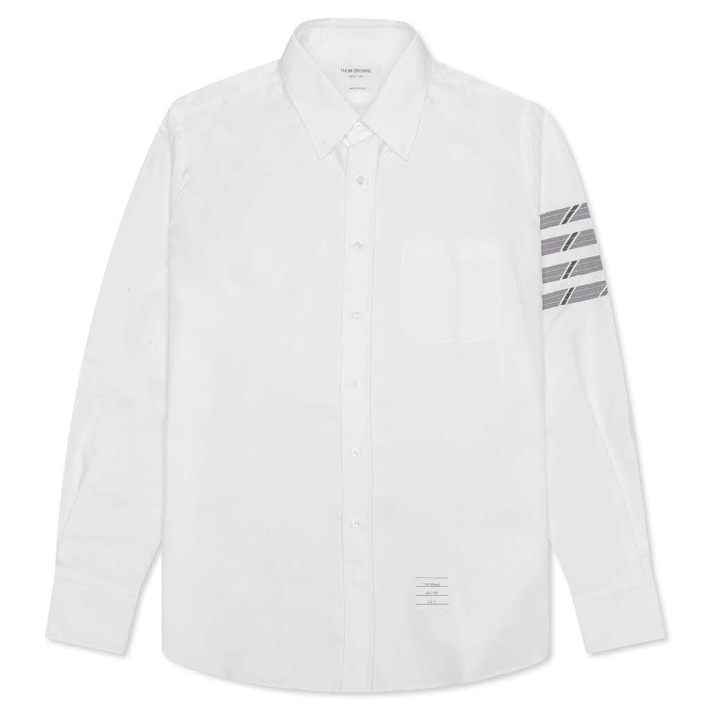 Oxford 4Bar Button Down L/S Shirt - Med Grey