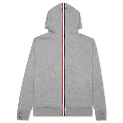 RWB Stripe Pullover Hoodie - Light Grey