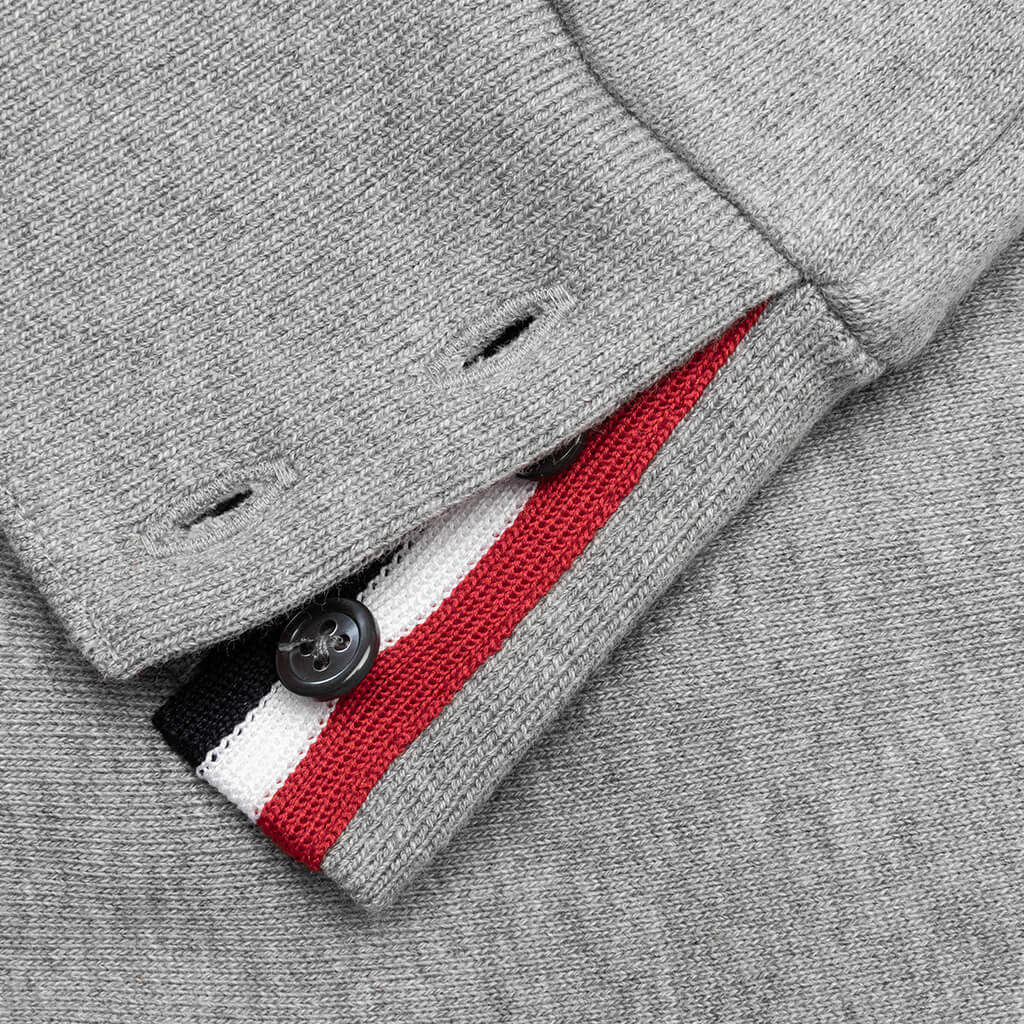 RWB Stripe Pullover Hoodie - Light Grey