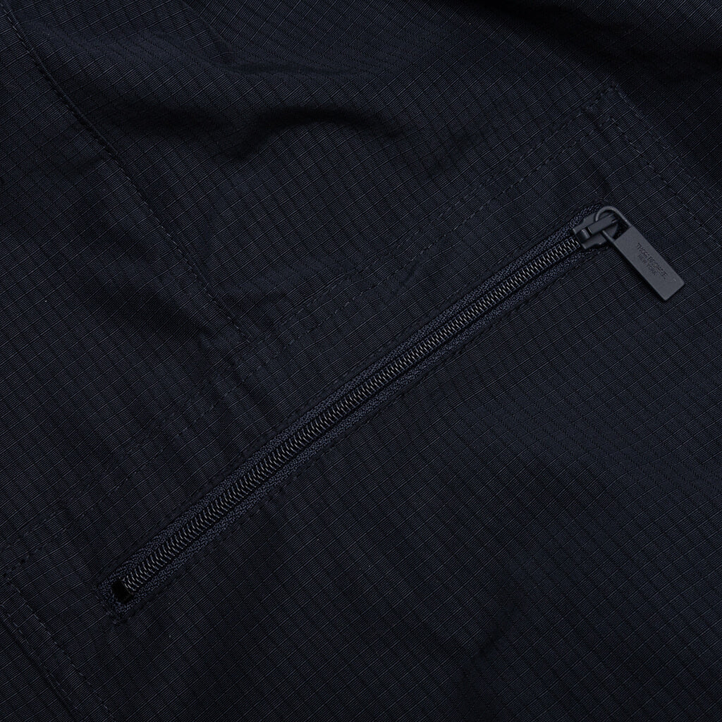 Ripstop Zip Pocket Mid Thigh Shorts - Navy