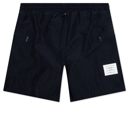 Ripstop Zip Pocket Mid Thigh Shorts - Navy