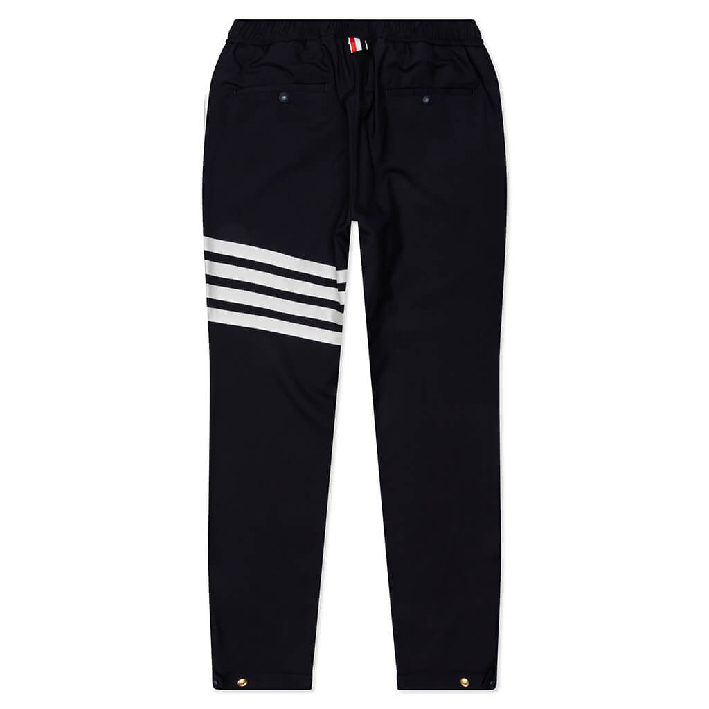 Snap Front Elastic Track Trouser - Navy