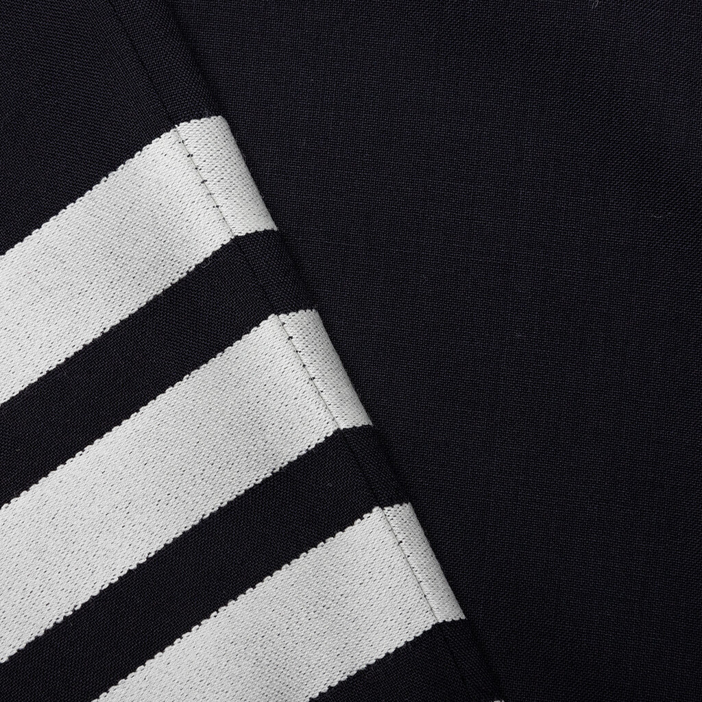 Snap Front Elastic Track Trouser - Navy