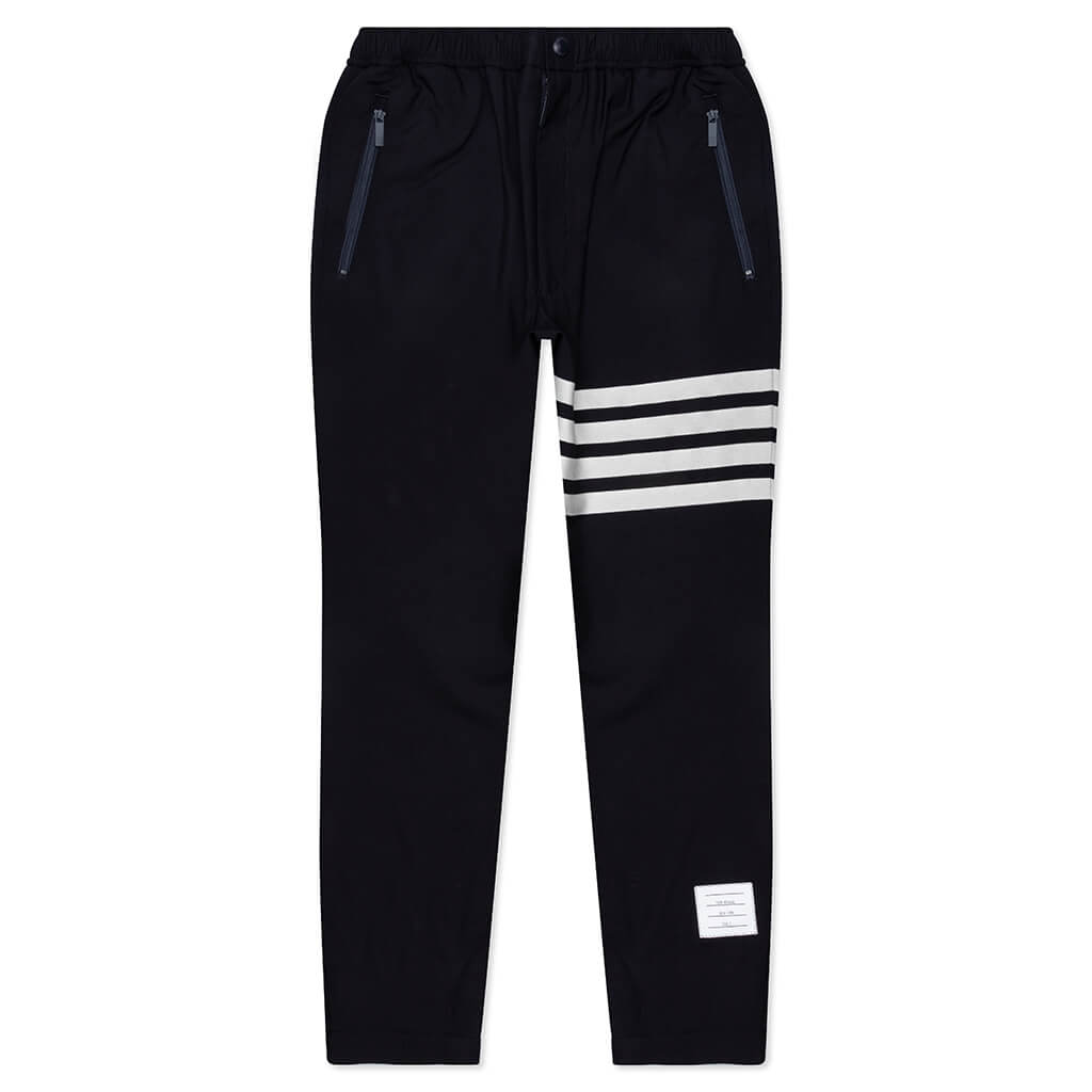 Snap Front Elastic Track Trouser - Navy