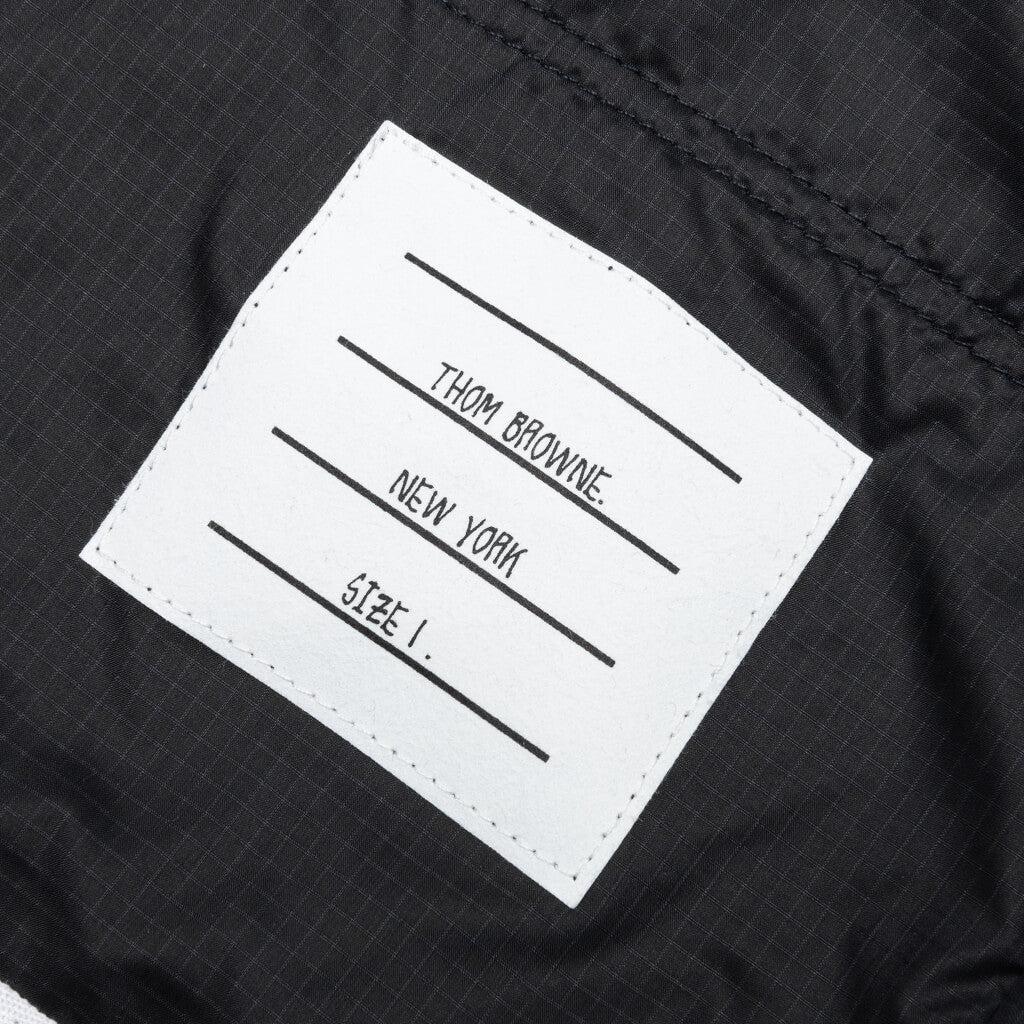 Track Shorts w/ Jersey Lining in Quilted Ripstop - Navy
